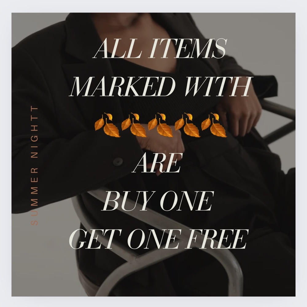 🍂All Items Marked With This Symbol Are BOGO (🍂)